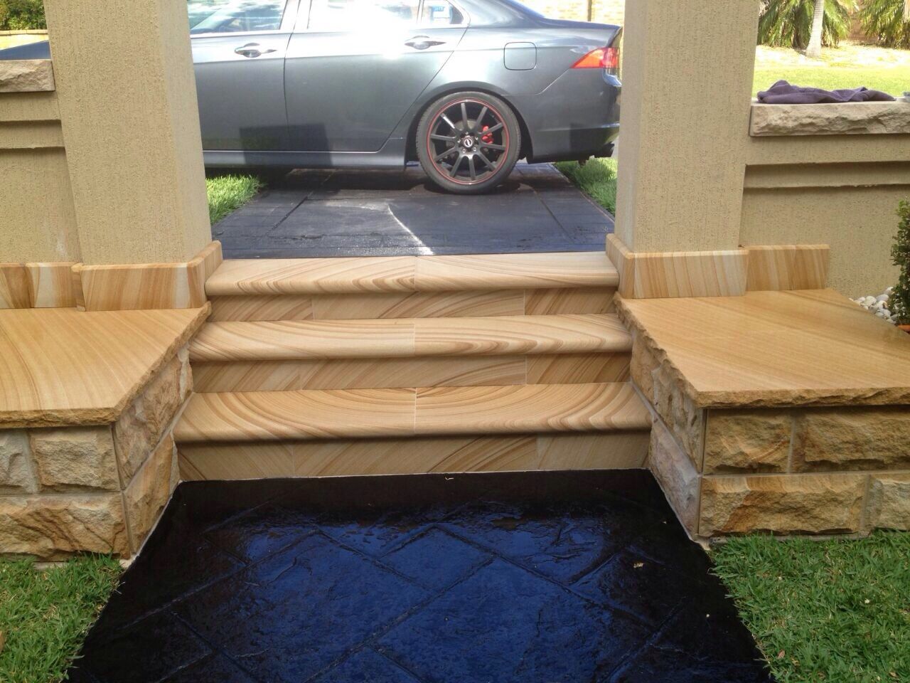 Entry steps — Mega Stoneworks, Sydney