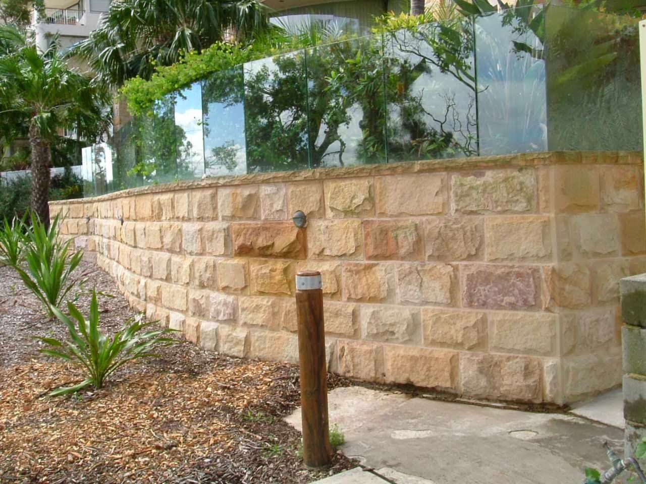 Sandstone retaining wall — Mega Stoneworks Sydney