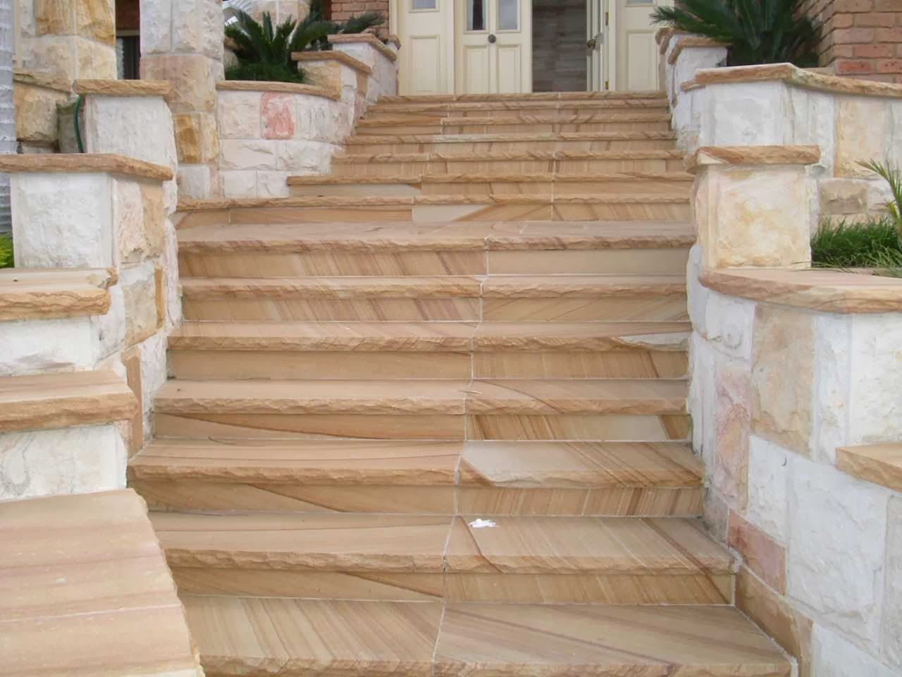 Sandstone staircase — Mega Stoneworks Sydney